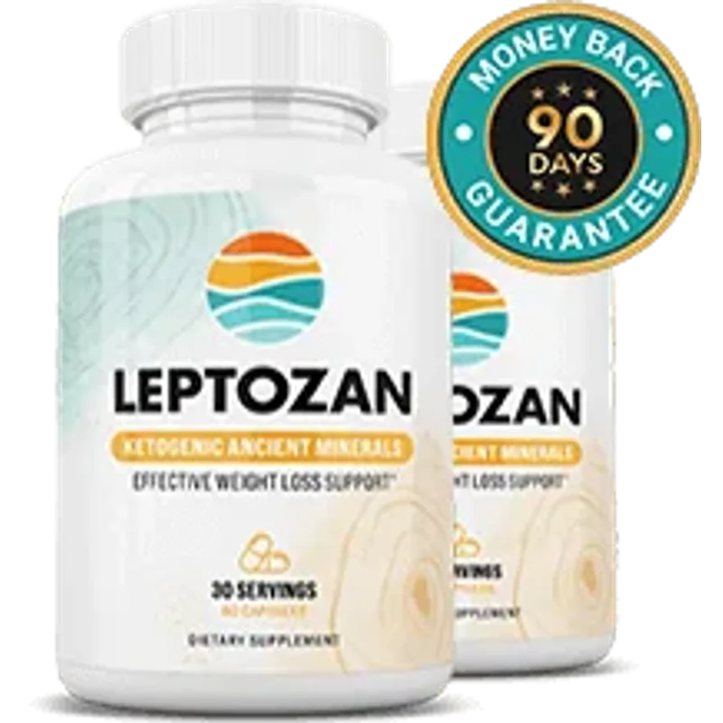 Leptozan Weight Management Supplement Bottle (2 Bottle / 60 Day Pack)